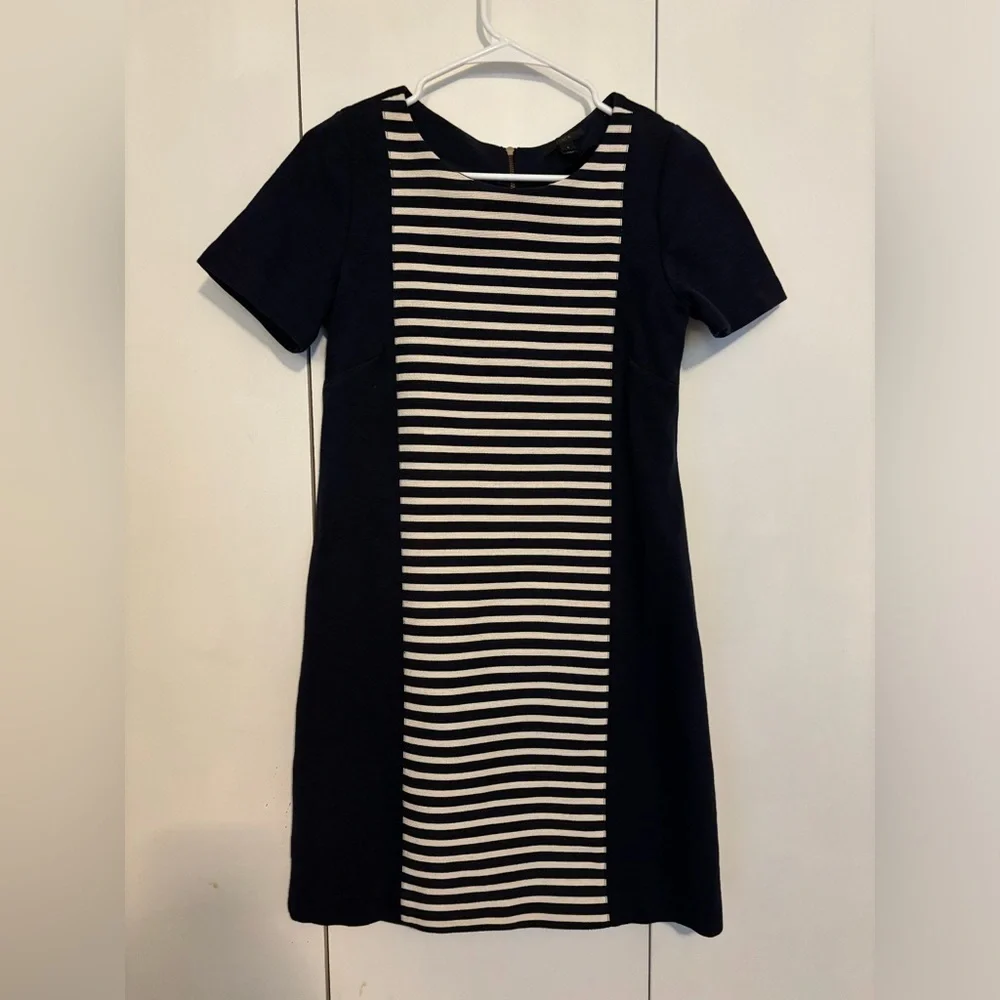 J. Crew striped front dress